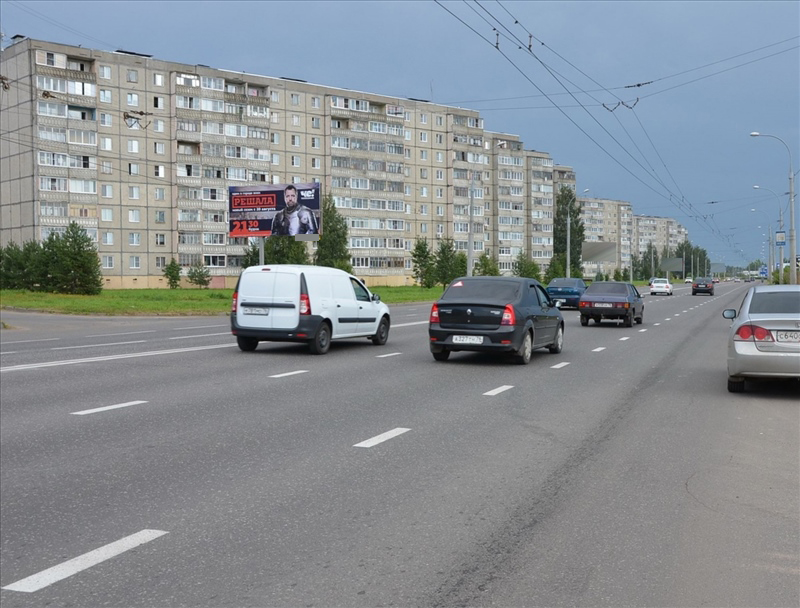 Фотография рекламного носителя, тип: Билборд 3x6, адрес: Революции пр-т., д.36, Рыбинск, Ярославская область, Россия. Сторона Б №576619