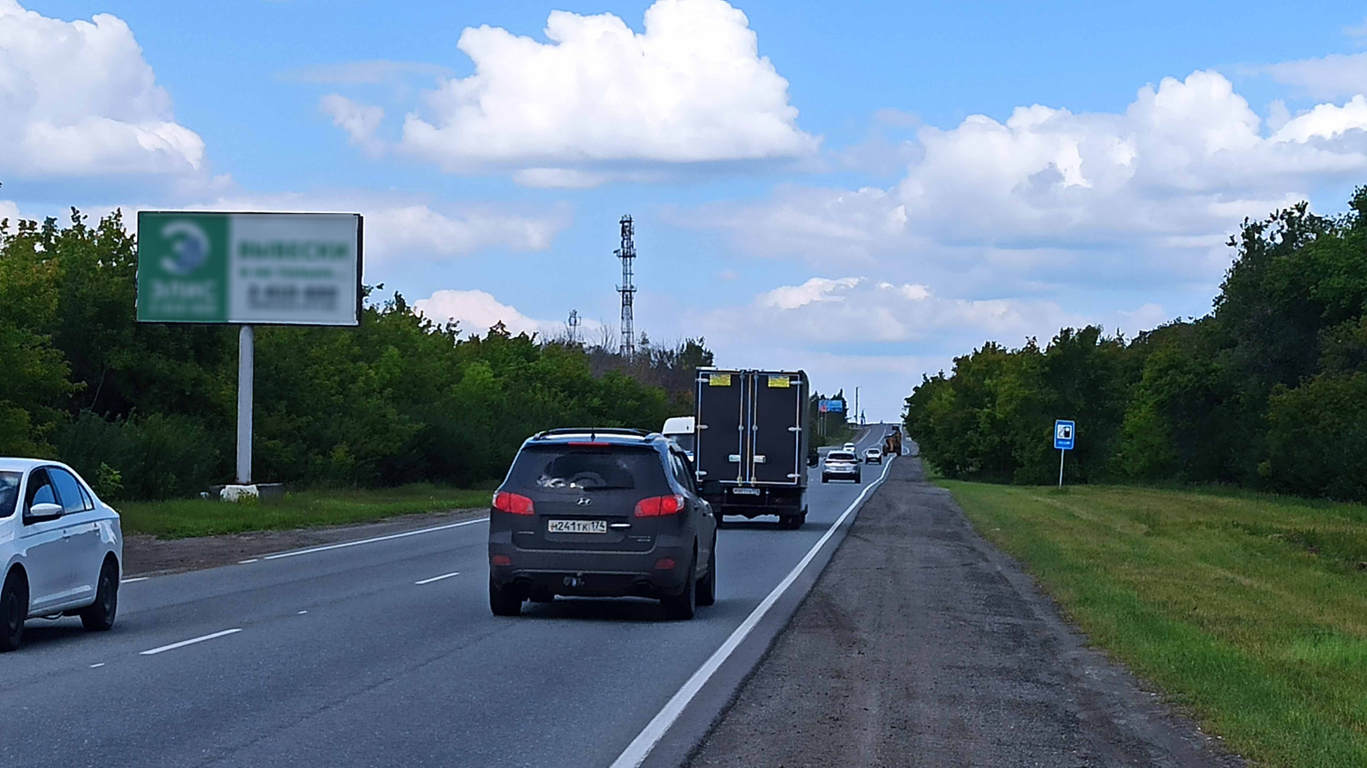 Фотография рекламного носителя, тип: Билборд 3x6, адрес: Долгодеревенское с., выезд 300м до трассы М-5, Челябинск, Челябинская область, Россия. Сторона B №1046615