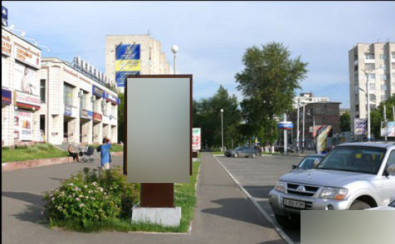 Фотография рекламного носителя, тип: Ситиформат 1.8x1.2, адрес: Красный путь ул., справа от Айсберга, Омск, Омская область, Россия. Сторона Б №420897