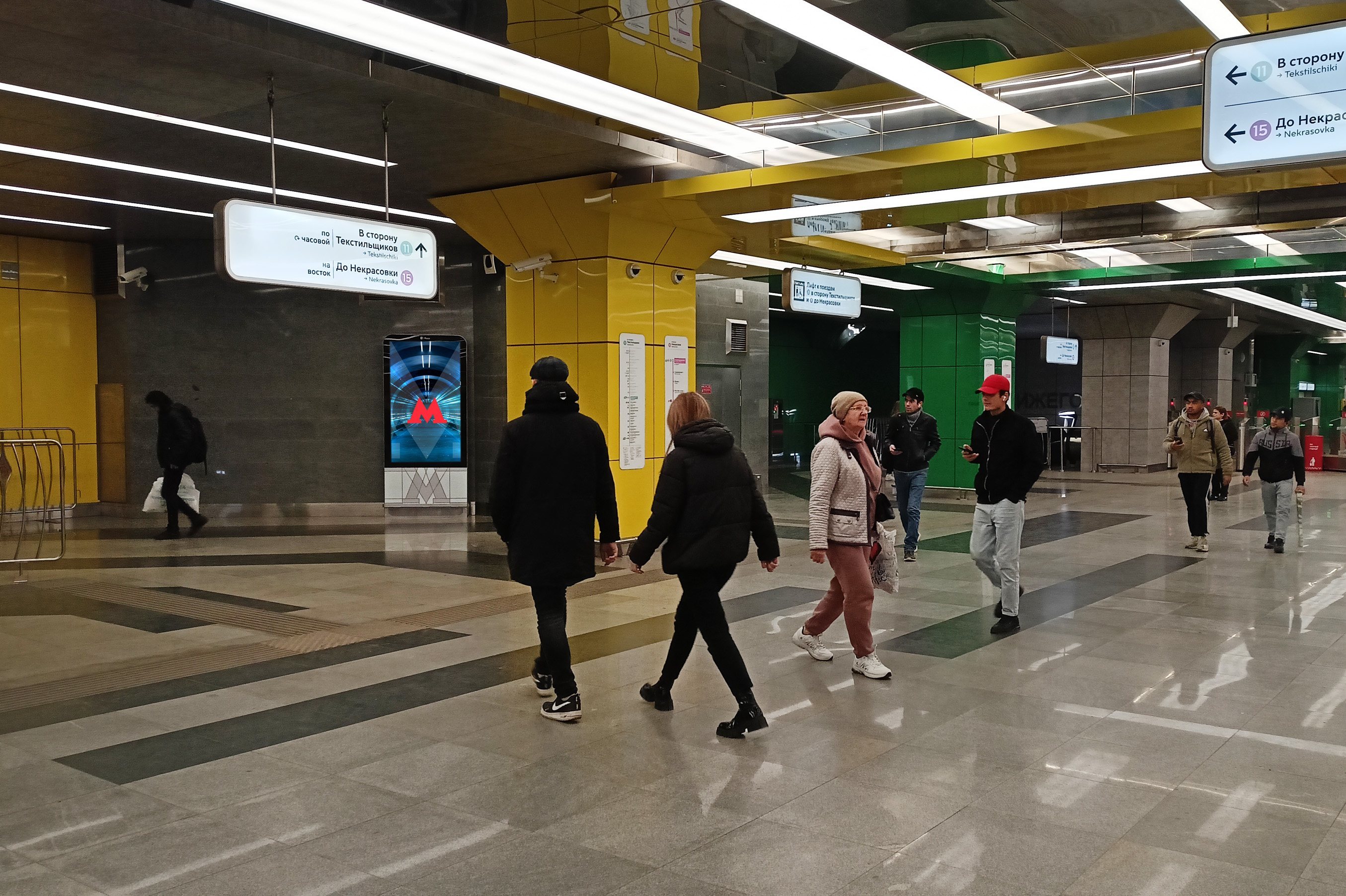 Фотография рекламного носителя, тип: Видеоэкран, адрес: Станция метро «Нижегородская», линия Некрасовская, Москва, Россия. Сторона/вариант А1 №1055789