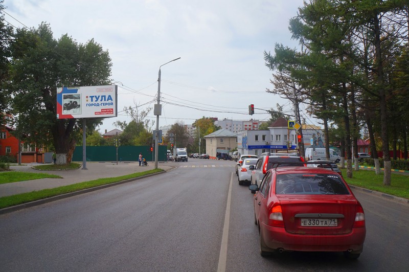 Фотография рекламного носителя, тип: Билборд 3x6, адрес: Кирова ул., д.162а Х Каракозова ул., Тула, Тульская область, Россия. Сторона B №805994