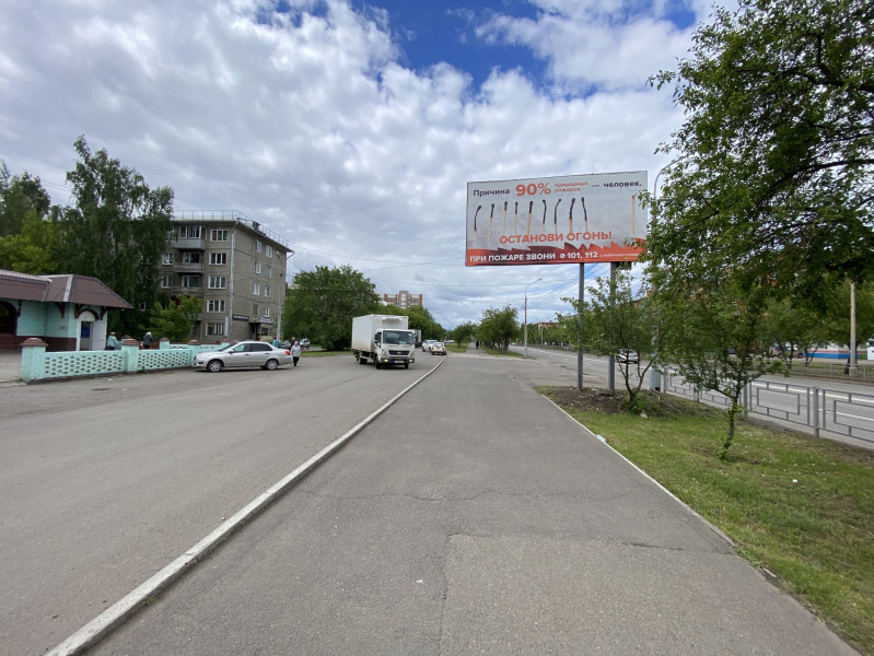 Фотография рекламного носителя, тип: Билборд 3x6, адрес: 60 лет Октября ул., д.106, поз.2, Красноярск, Красноярский край, Россия. Сторона Б №780011