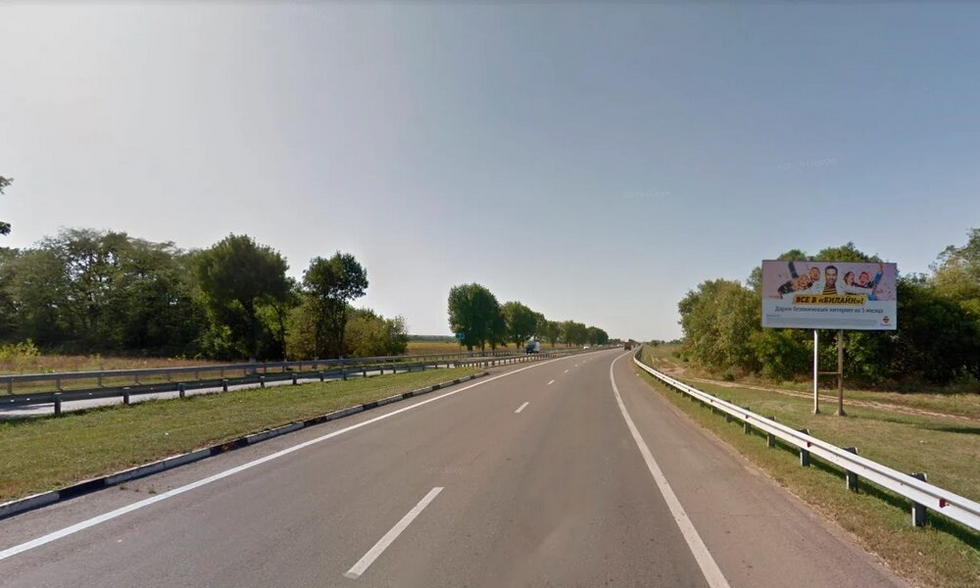 Фотография рекламного носителя, тип: Билборд 3x6, адрес: Майкоп-Усть-Лабинск-Кореновск а/д, 7 100м, Майкоп, Республика Адыгея, Россия. Сторона А №854401