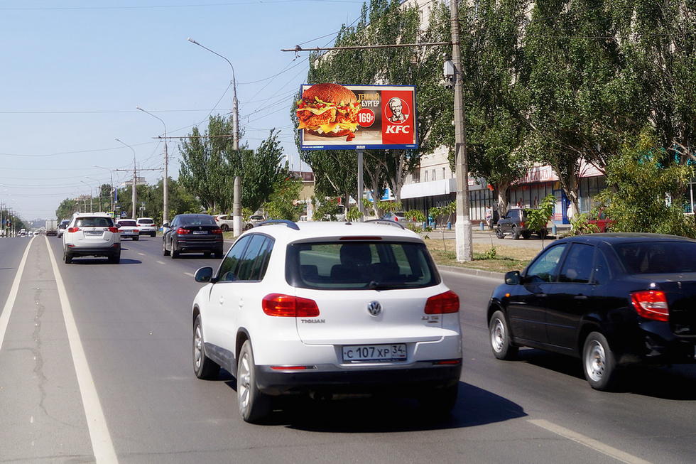 Фотография рекламного носителя, тип: Билборд 3x6, адрес: Н. Отрады ул., Волгоград, Волгоградская область, Россия. Сторона А №337631