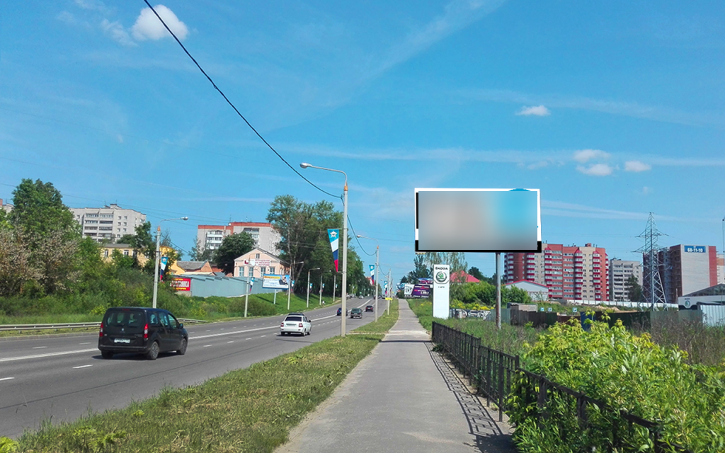 Фотография рекламного носителя, тип: Билборд 3x6, адрес: Гагарина пр-т., Шкода, Смоленск, Смоленская область, Россия. Сторона А №857266