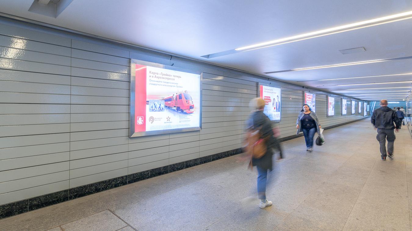 Фотография рекламного носителя, тип: Лайтбокс, адрес: Станция метро «Лермонтовский проспект», линия Таганско-Краснопресненская, Москва, Россия. Сторона/вариант 25 №821971