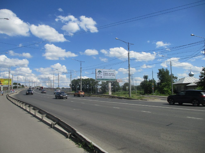 Фотография рекламного носителя, тип: Билборд 3x6, адрес: Предтеченская ул., д.3 у Центробанка, Вологда, Вологодская область, Россия. Сторона A1-A3 №642828