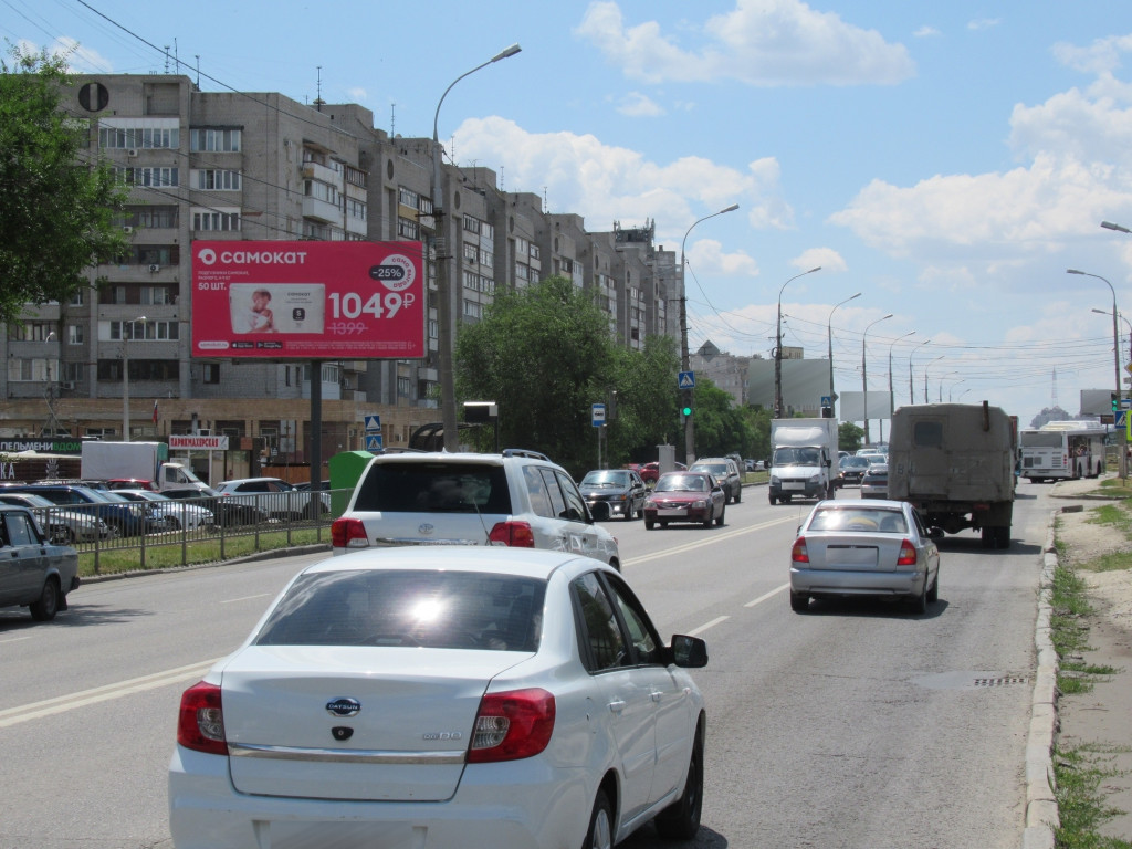 Фотография рекламного носителя, тип: Билборд 3x6, адрес: Еременко ул., д.68, ост."Газовая", Волгоград, Волгоградская область, Россия. Сторона Б12 №979195
