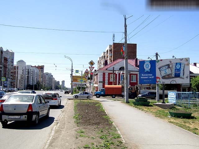 Фотография рекламного носителя, тип: Билборд 3x6, адрес: Богдана Хмельницкого ул., д.150 Х Масленникова ул., Омск, Омская область, Россия. Сторона Б №617063