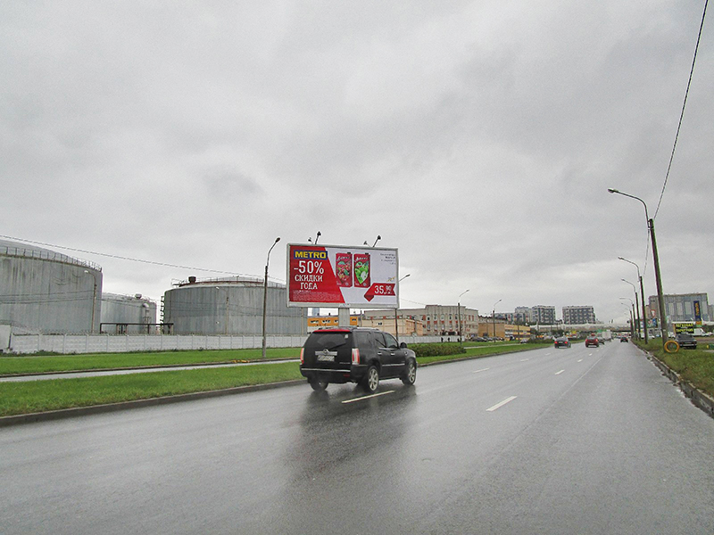Фотография рекламного носителя, тип: Билборд 3x6, адрес: Оптиков ул., д.6, Санкт-Петербург, Россия. Сторона А2 №639202
