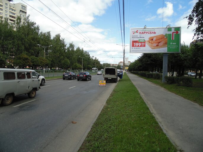 Фотография рекламного носителя, тип: Билборд 3x6, адрес: Московский пр-т, ост. Афанасьева, Чебоксары, Республика Чувашия, Россия. Сторона A1-A3 №771648
