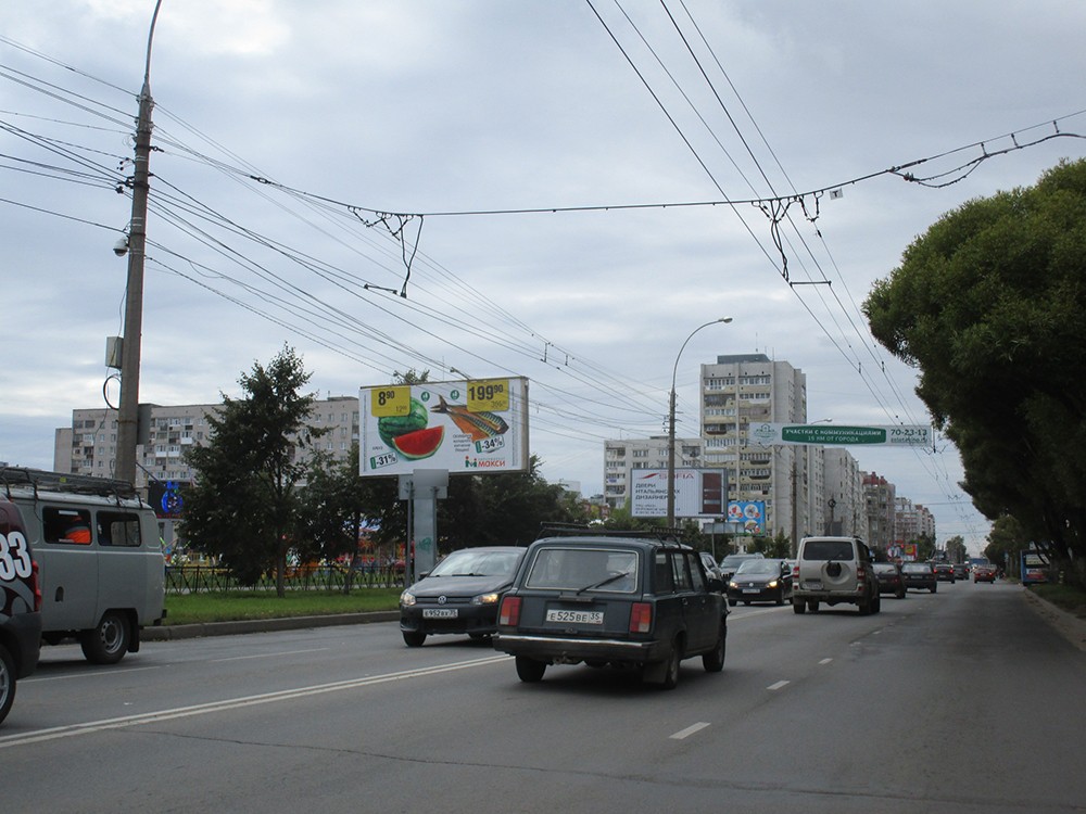 Фотография рекламного носителя, тип: Билборд 3x6, адрес: Ленинградская ул., ДК ПЗ, Вологда, Вологодская область, Россия. Сторона Б №642780