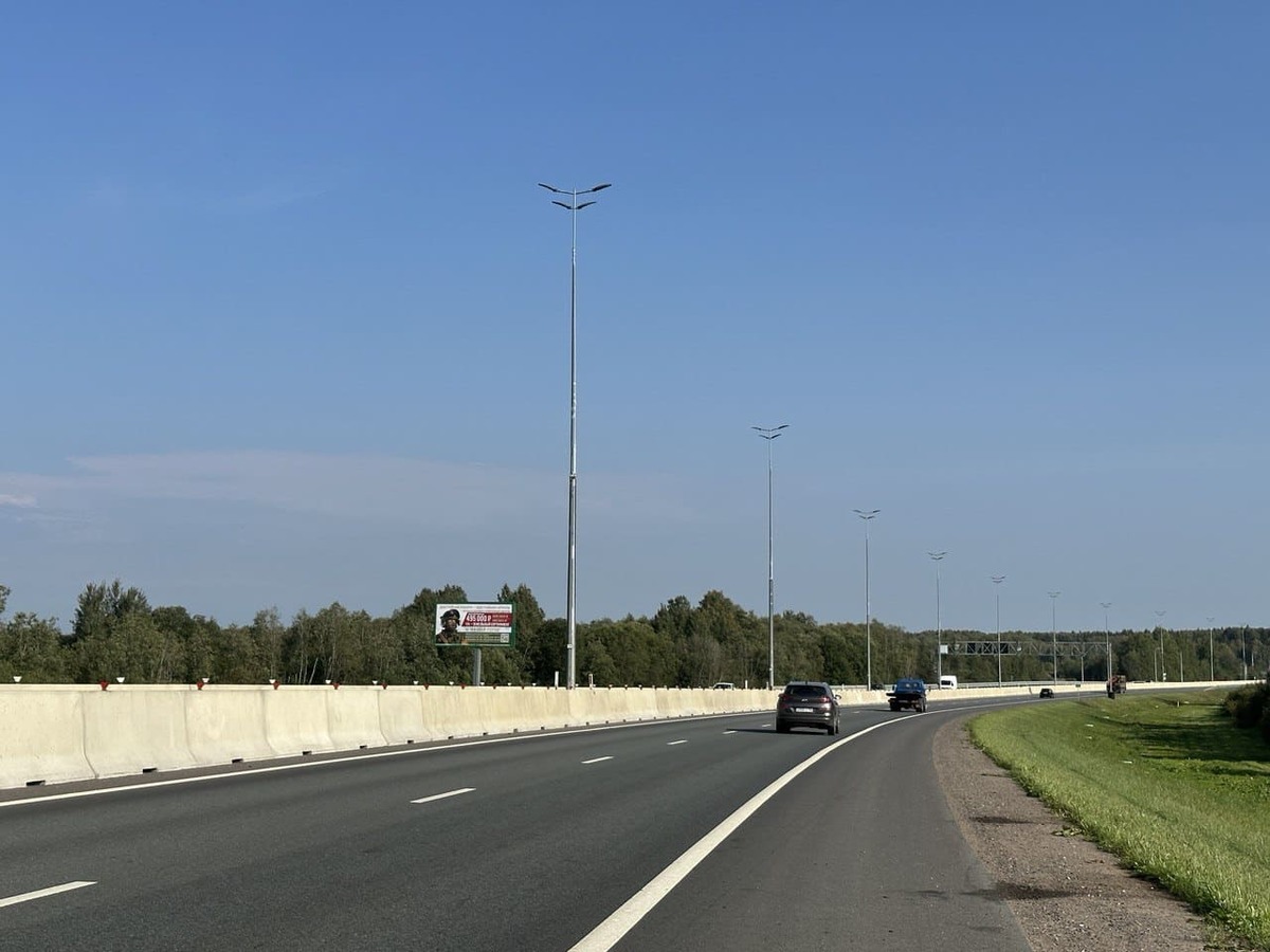Фотография рекламного носителя, тип: Билборд 3x6, адрес: Таллинское ш., 41 880м, Ленинградская область, Россия. Сторона Б №369365