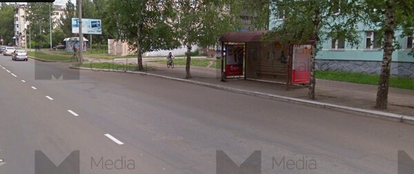 Фотография рекламного носителя, тип: Остановка 1.8x1.2, адрес: Комсомольский пр-т., д.24, Нефтекамск, Республика Башкортостан, Россия. Сторона A2 №1098340