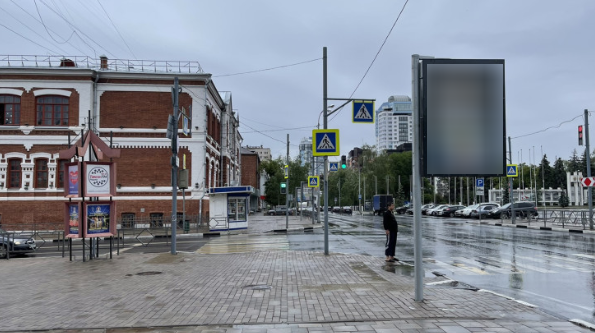 Фотография рекламного носителя, тип: Панель-кронштейн, адрес: Чапаевская ул. Х Шостаковича ул., Самара, Самарская область, Россия. Сторона В №1081045