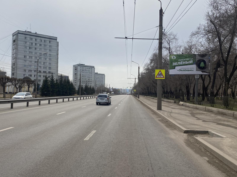 Фотография рекламного носителя, тип: Билборд 3x6, адрес: Металлургов ул., д.12, Красноярск, Красноярский край, Россия. Сторона А №779861