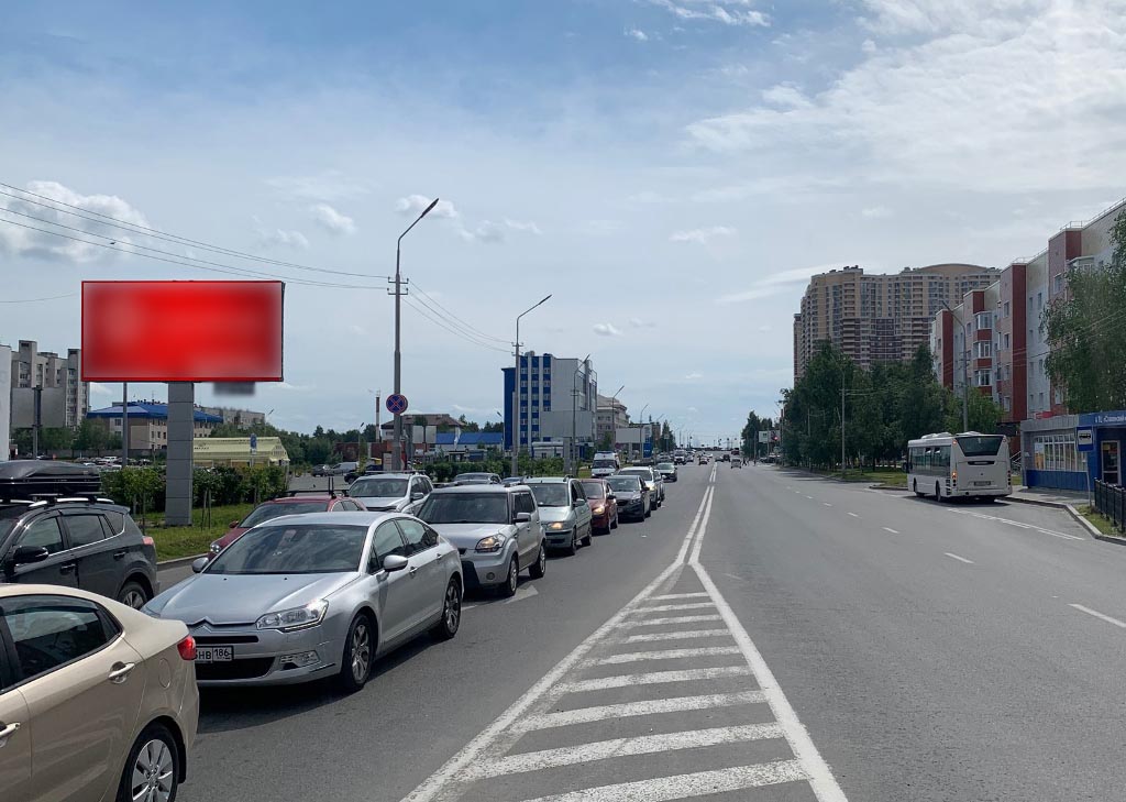 Фотография рекламного носителя, тип: Билборд 3x6, адрес: Геологическая ул., д.10, Сургут, Ханты-Мансийский автономный округ – Югра, Россия. Сторона Б №960147