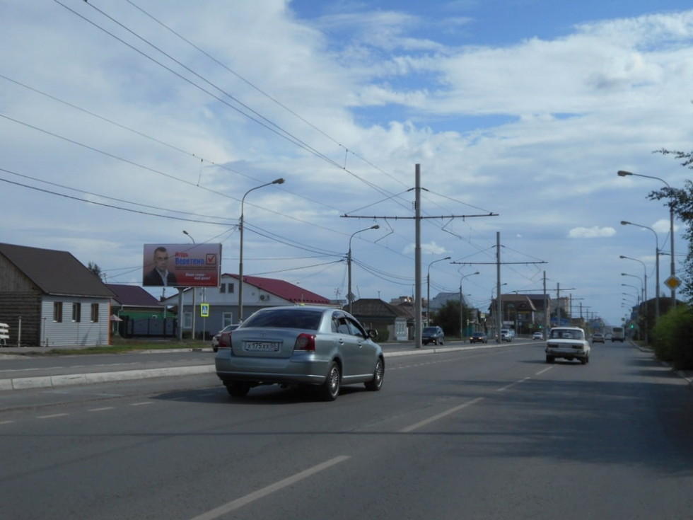 Фотография рекламного носителя, тип: Билборд 3x6, адрес: Орджоникидзе ул., д.224, Омск, Омская область, Россия. Сторона В №1010179