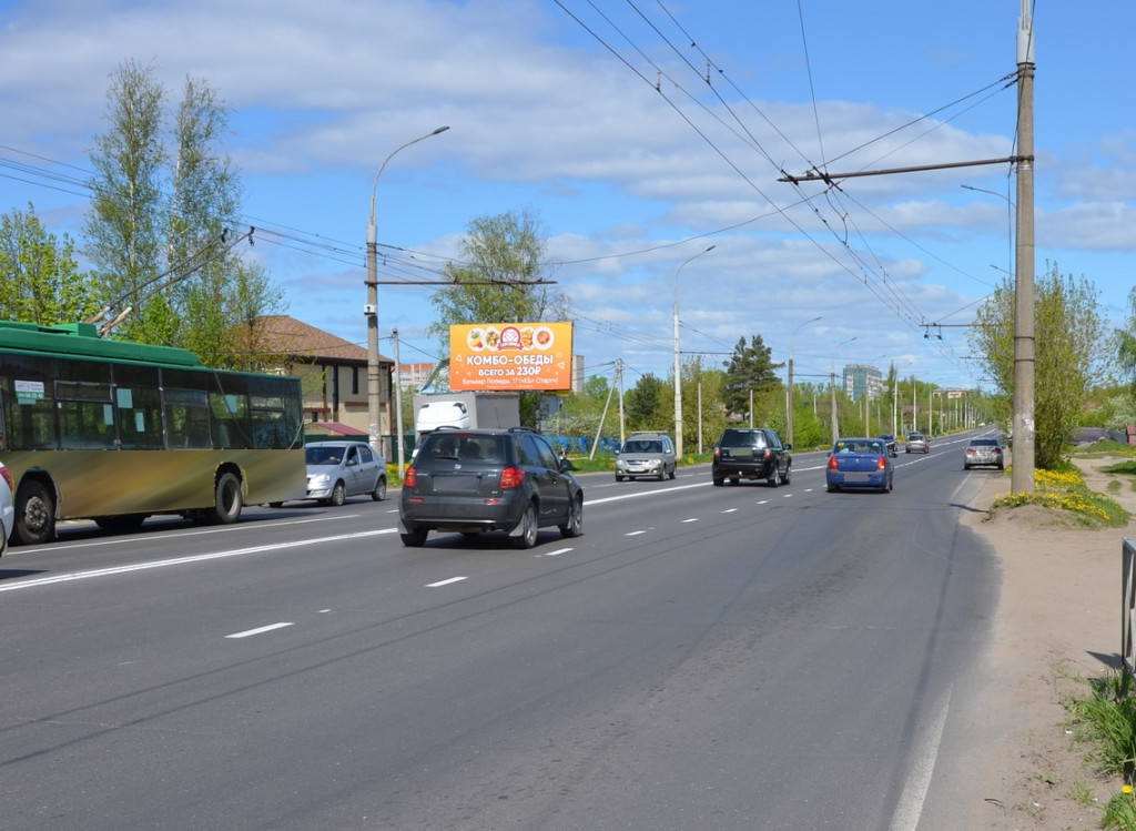 Фотография рекламного носителя, тип: Билборд 3x6, адрес: Гражданская ул. Х Переборский тракт, Рыбинск, Ярославская область, Россия. Сторона Б №576617