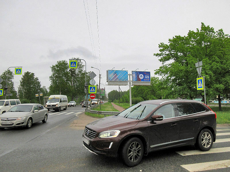 Фотография рекламного носителя, тип: Билборд 3x6, адрес: Приморское ш. Х Лахтинский пр-т., д.119, Санкт-Петербург, Россия. Сторона B2 №773642