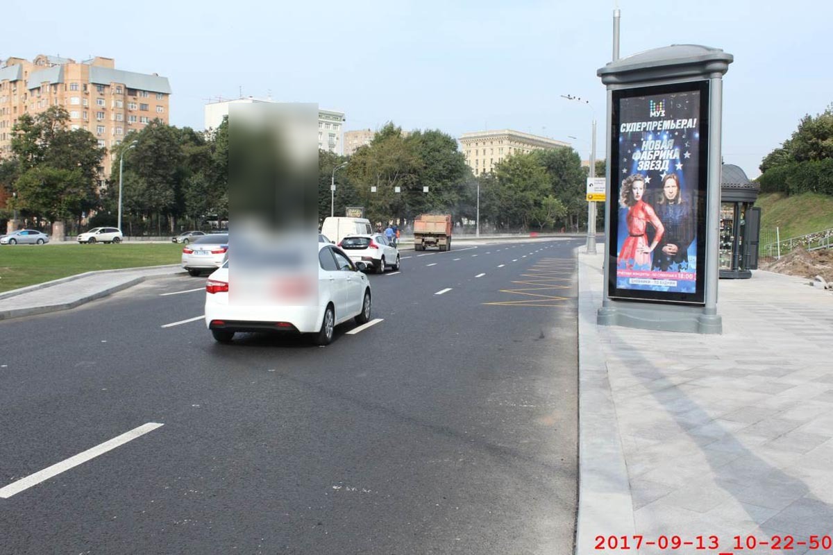 Фотография рекламного носителя, тип: Пиллар 3x1.4, адрес: Олимпийский пр-т. Х Садово-Сухаревская ул., Москва, Россия. Сторона A1-А3 №533260