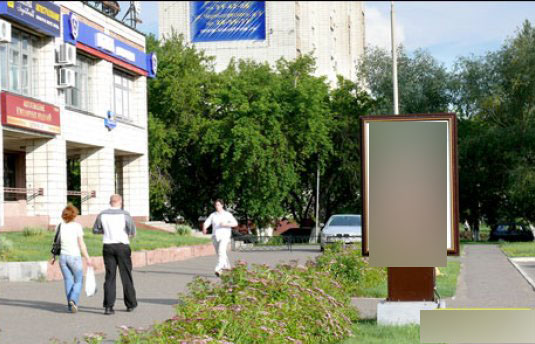 Фотография рекламного носителя, тип: Ситиформат 1.8x1.2, адрес: Красный путь ул., второй от Айсберга, Омск, Омская область, Россия. Сторона Б №420899