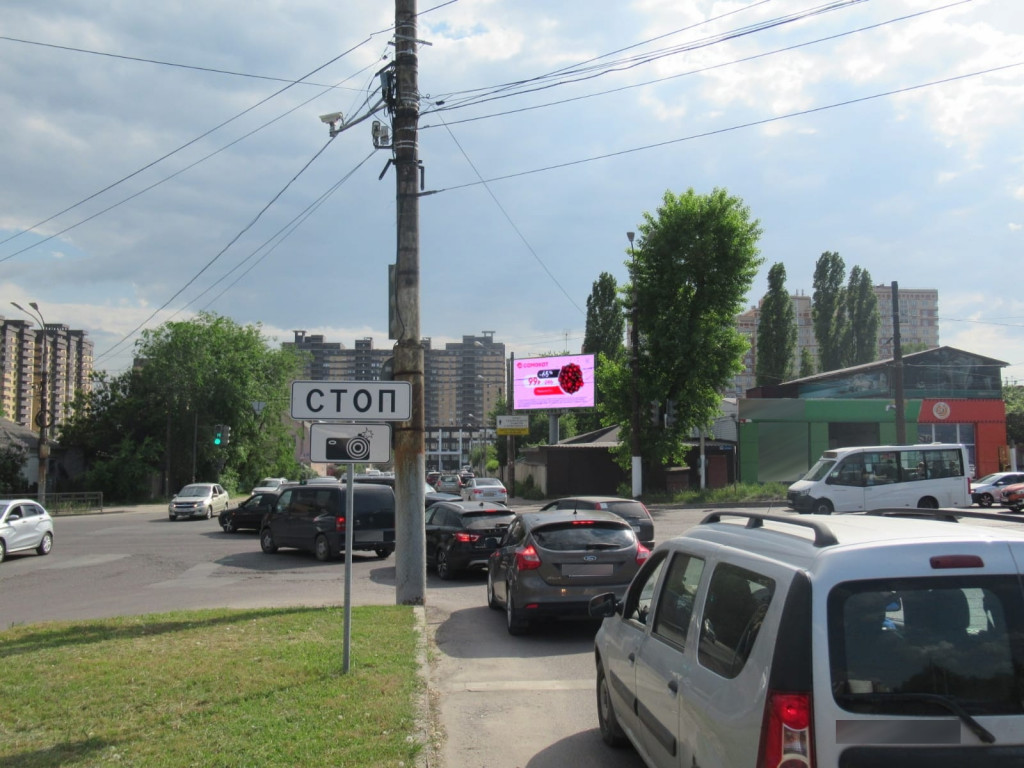 Фотография рекламного носителя, тип: Билборд 3x6, адрес: Матросова ул., д.191 Х Ворошилова ул., Воронеж, Воронежская область, Россия. Сторона А12 №961265
