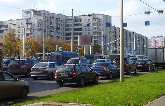 Фотография рекламного носителя, тип: Видеоэкран, адрес: Советский пр-т., д.81, Череповец, Вологодская область, Россия. Сторона A1-А10 №558431