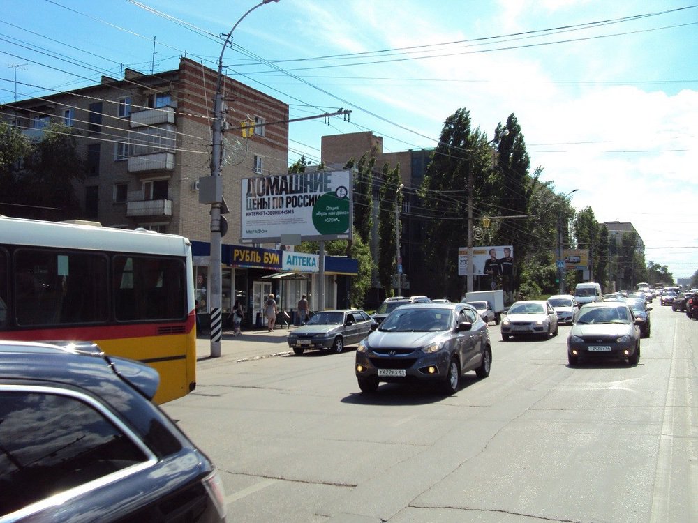Фотография рекламного носителя, тип: Билборд 3x6, адрес: Чернышевского ул. Х Дегтярная ул., Саратов, Саратовская область, Россия. Сторона Б №717724