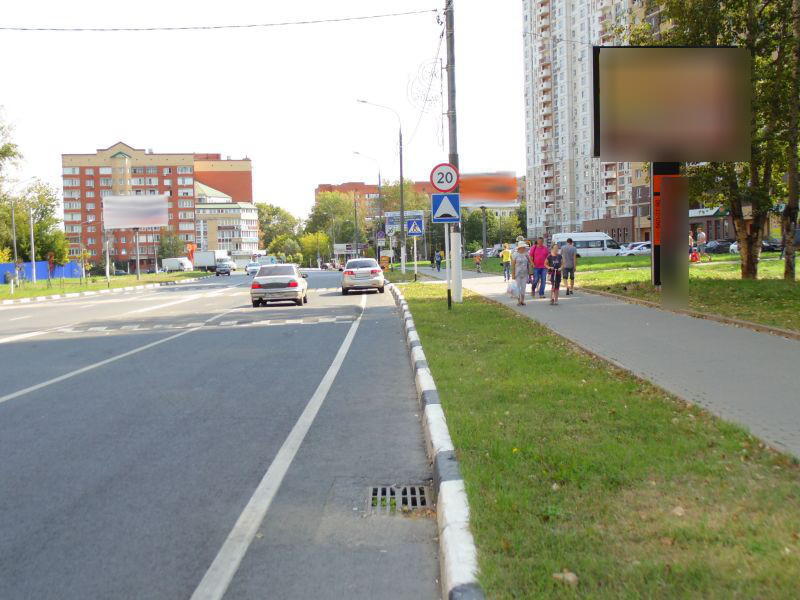 Фотография рекламного носителя, тип: Ситиборд 2.7x3.7, адрес: Новый б-р., д.3-5, Долгопрудный, Московская область, Россия. Сторона A №583884