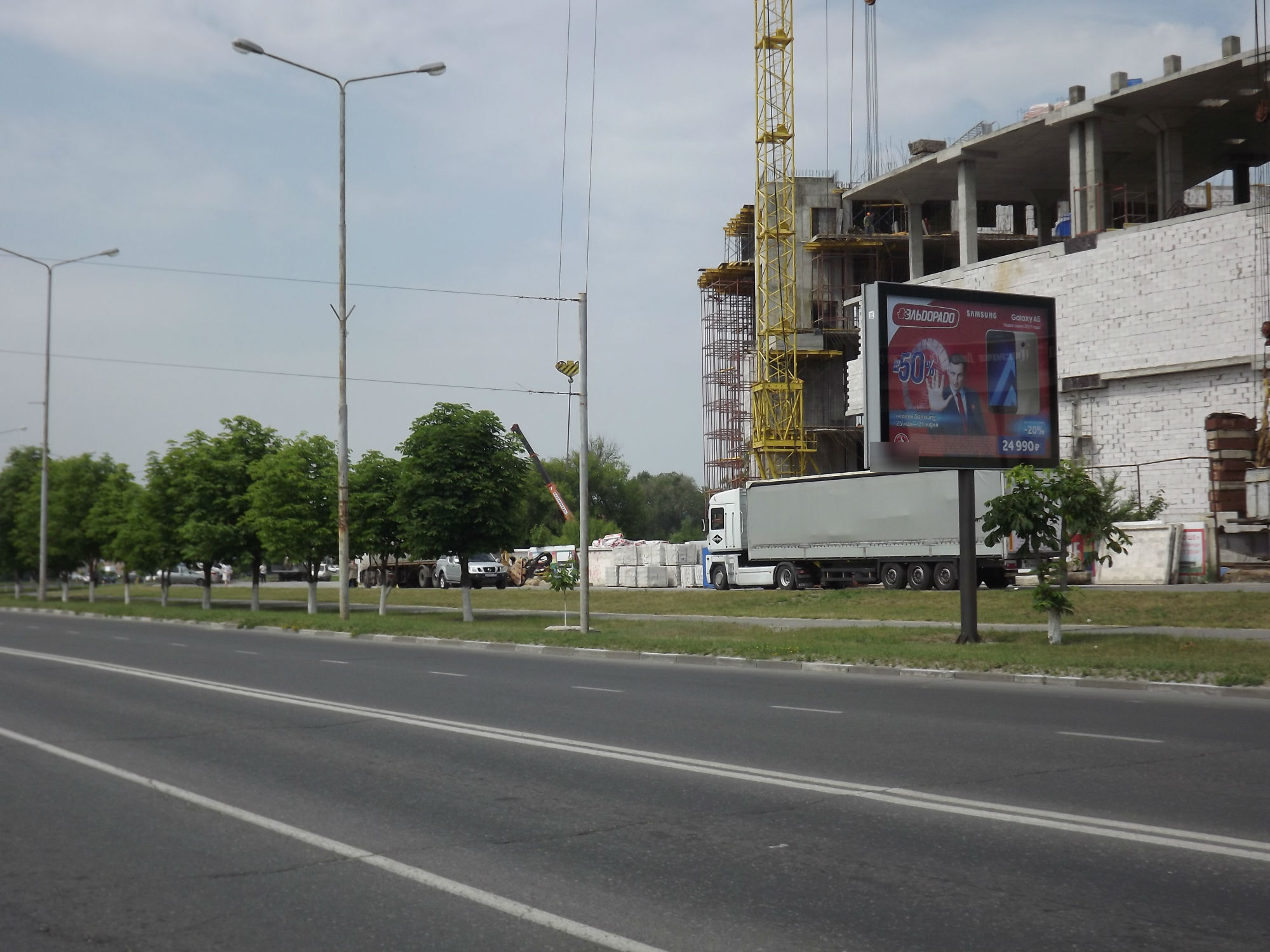 Фотография рекламного носителя, тип: Билборд 3x6, адрес: Ольминского мкр., Водстрой, поз.2, Старый Оскол, Белгородская область, Россия. Сторона A №567092
