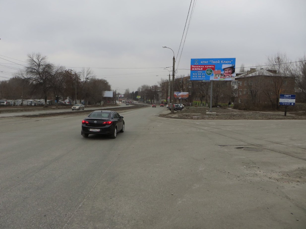 Фотография рекламного носителя, тип: Билборд 3x6, адрес: Нагорная ул. X Ново-Вокзальная ул., Самара, Самарская область, Россия. Сторона А №661113