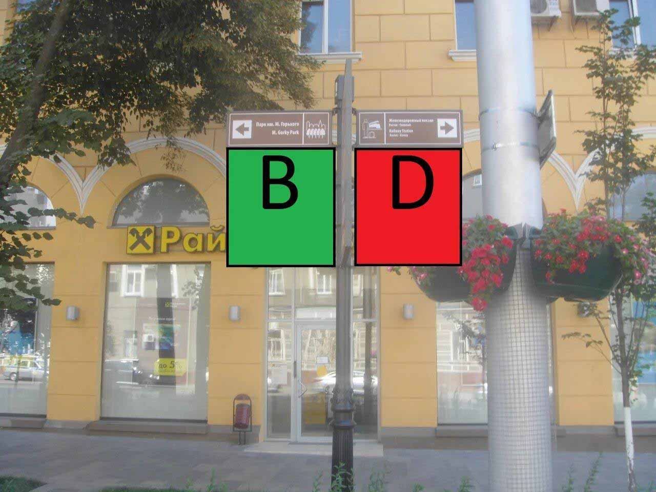 Фотография рекламного носителя, тип: Дорожный указатель, адрес: Большая Садовая ул., д.29 X Халтуринский пер., Ростов-на-Дону, Ростовская область, Россия. Сторона Д2 №1086670