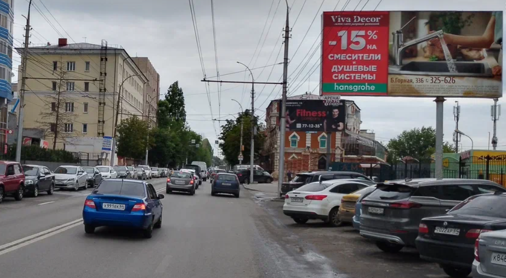 Фотография рекламного носителя, тип: Билборд 3x6, адрес: Чернышевская ул. Х Вольская ул, Саратов, Саратовская область, Россия. Сторона А №1078141