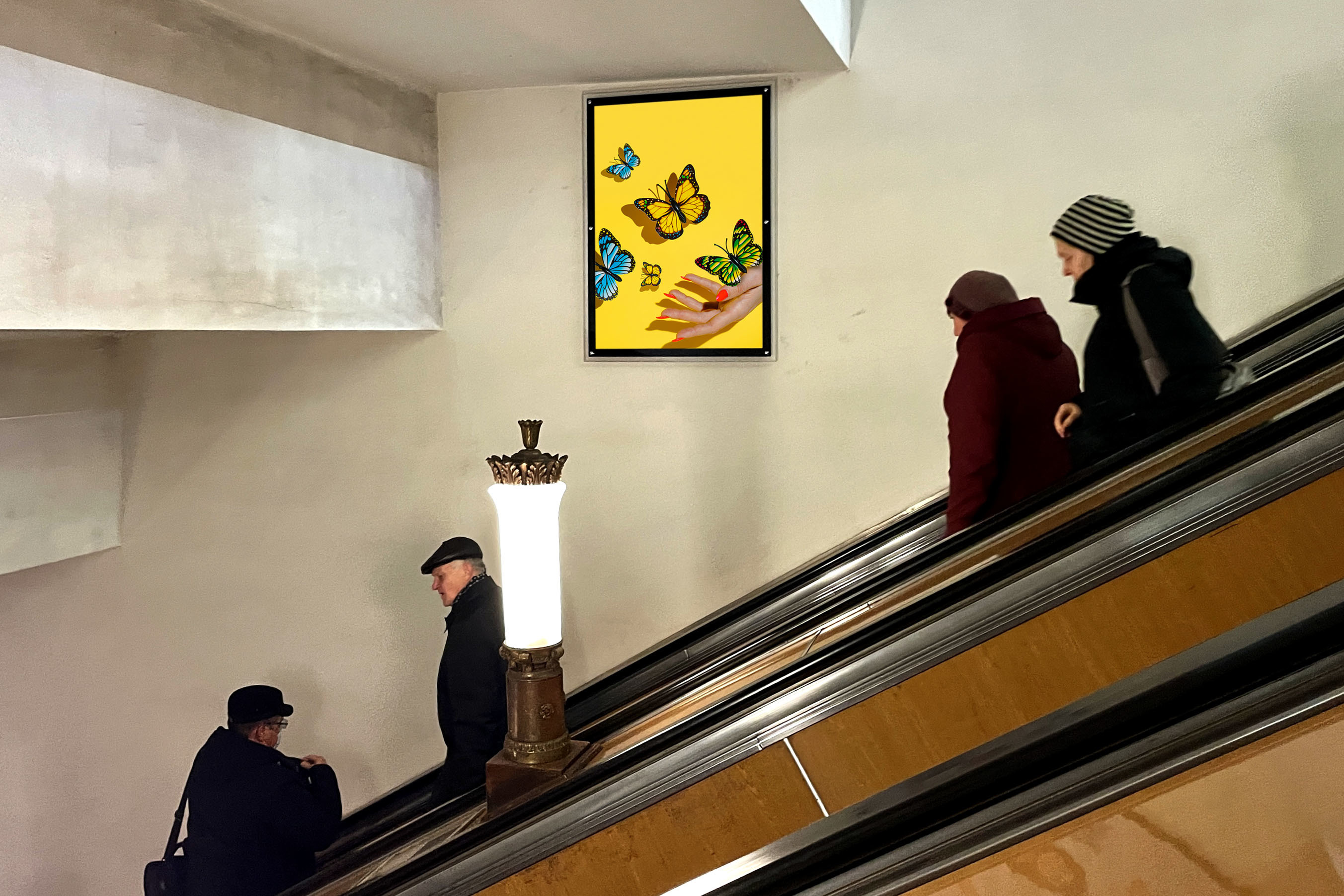 Фотография рекламного носителя, тип: Кристалайт, адрес: Станция метро «Ленинский проспект», линия Калужско-Рижская, Москва, Россия. Сторона/вариант №1001818