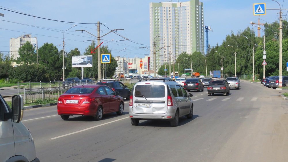 Фотография рекламного носителя, тип: Билборд 3x6, адрес: Октябрьская ул., д.59, Ульяновск, Ульяновская область, Россия. Сторона B №690111