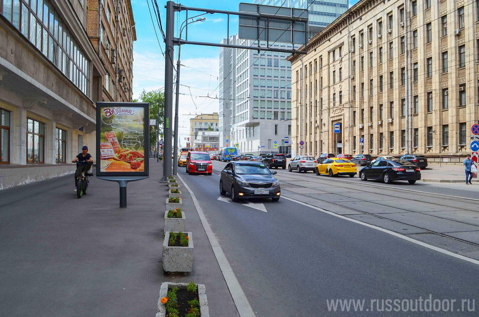 Фотография рекламного носителя, тип: Ситиформат 1.8x1.2, адрес: Радио ул., д.22 Х Лефортовской наб., Москва, Россия. Сторона Б №459467