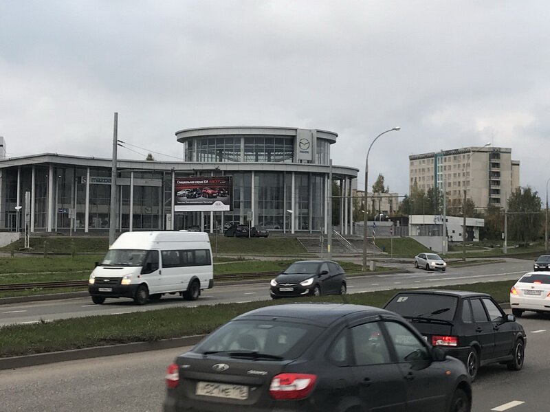 Фотография рекламного носителя, тип: Билборд 3x6, адрес: Набережночелнинский пр-т., Элеваторная гора, Набережные Челны, Республика Татарстан, Россия. Сторона B №414606