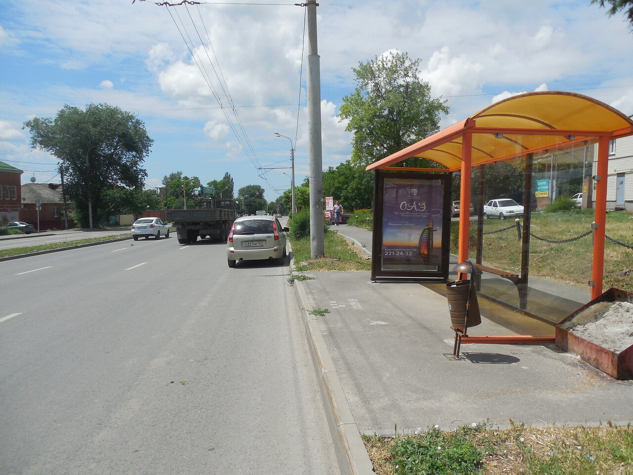 Фотография рекламного носителя, тип: Остановка 1.8x1.2, адрес: Портовая ул., ост. ЖД "Портовая 370- 3-й Поселковый", Ростов-на-Дону, Ростовская область, Россия. Сторона А №831593