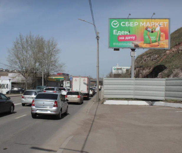 Фотография рекламного носителя, тип: Билборд 3x6, адрес: Брянская ул., д.222, Красноярск, Красноярский край, Россия. Сторона А1-А3 №874383