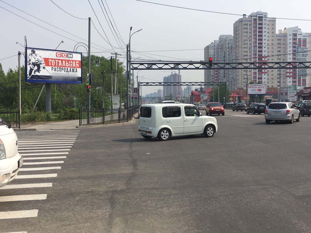 Фотография рекламного носителя, тип: Билборд 3x6, адрес: Павла Морозова ул., поворот на Спортивный пер., Хабаровск, Хабаровский край, Россия. Сторона Б №971489