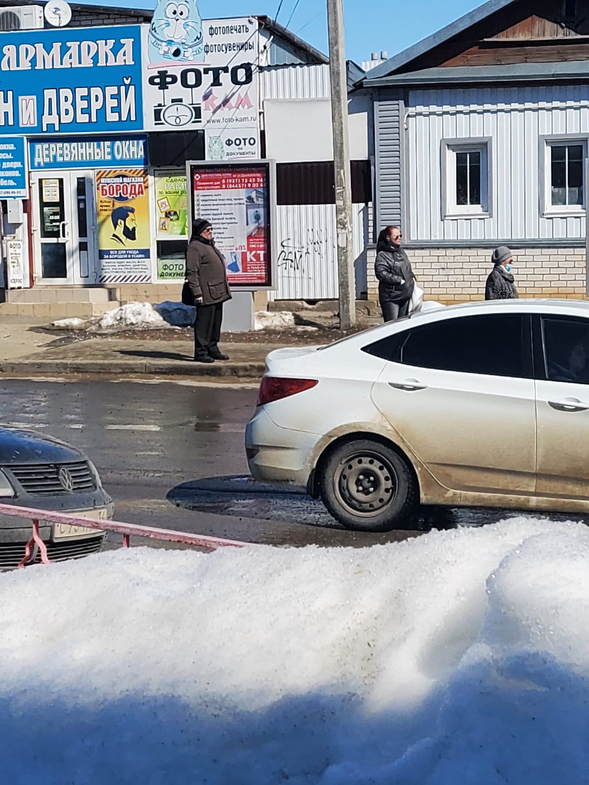 Фотография рекламного носителя, тип: Ситиформат 1.8x1.2, адрес: Базарова ул., д.20a поз.3, Камышин, Волгоградская область, Россия. Сторона A №975508