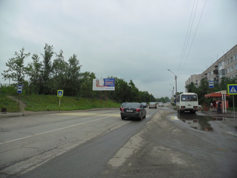 Фотография рекламного носителя, тип: Билборд 3x6, адрес: Минусинск г., Ботаническая ул., д.49, Красноярск, Красноярский край, Россия. Сторона Б №960838