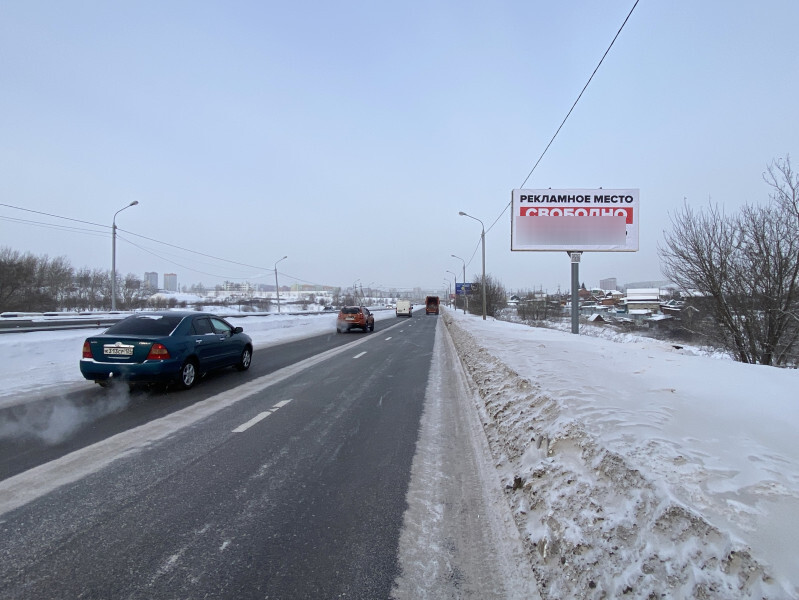 Фотография рекламного носителя, тип: Билборд 3x6, адрес: Енисейский тракт, 4 200м до поста ДПС, Красноярск, Красноярский край, Россия. Сторона А №779896