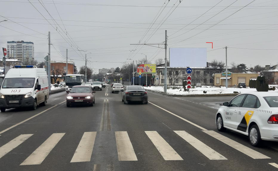 Фотография рекламного носителя, тип: Билборд 3x6, адрес: Сормовская ул., д.34 Х Дежнева ул., Краснодар, Краснодарский край, Россия. Сторона А №1020793