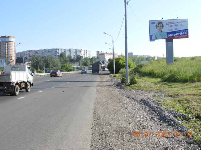 Фотография рекламного носителя, тип: Билборд 3x6, адрес: Енисейский тракт, Солнечный, Красноярск, Красноярский край, Россия. Сторона A №939196