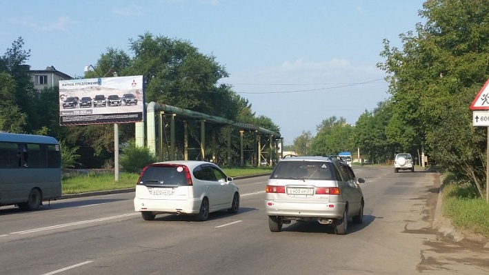 Фотография рекламного носителя, тип: Билборд 3x6, адрес: Суворова ул., д.70, Хабаровск, Хабаровский край, Россия. Сторона В №797236