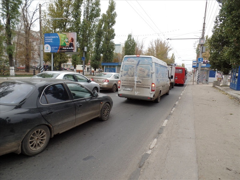 Фотография рекламного носителя, тип: Билборд 3x6, адрес: 50 летия Октября пр-т., д.71 Х Деловая ул., Саратов, Саратовская область, Россия. Сторона Б №363350