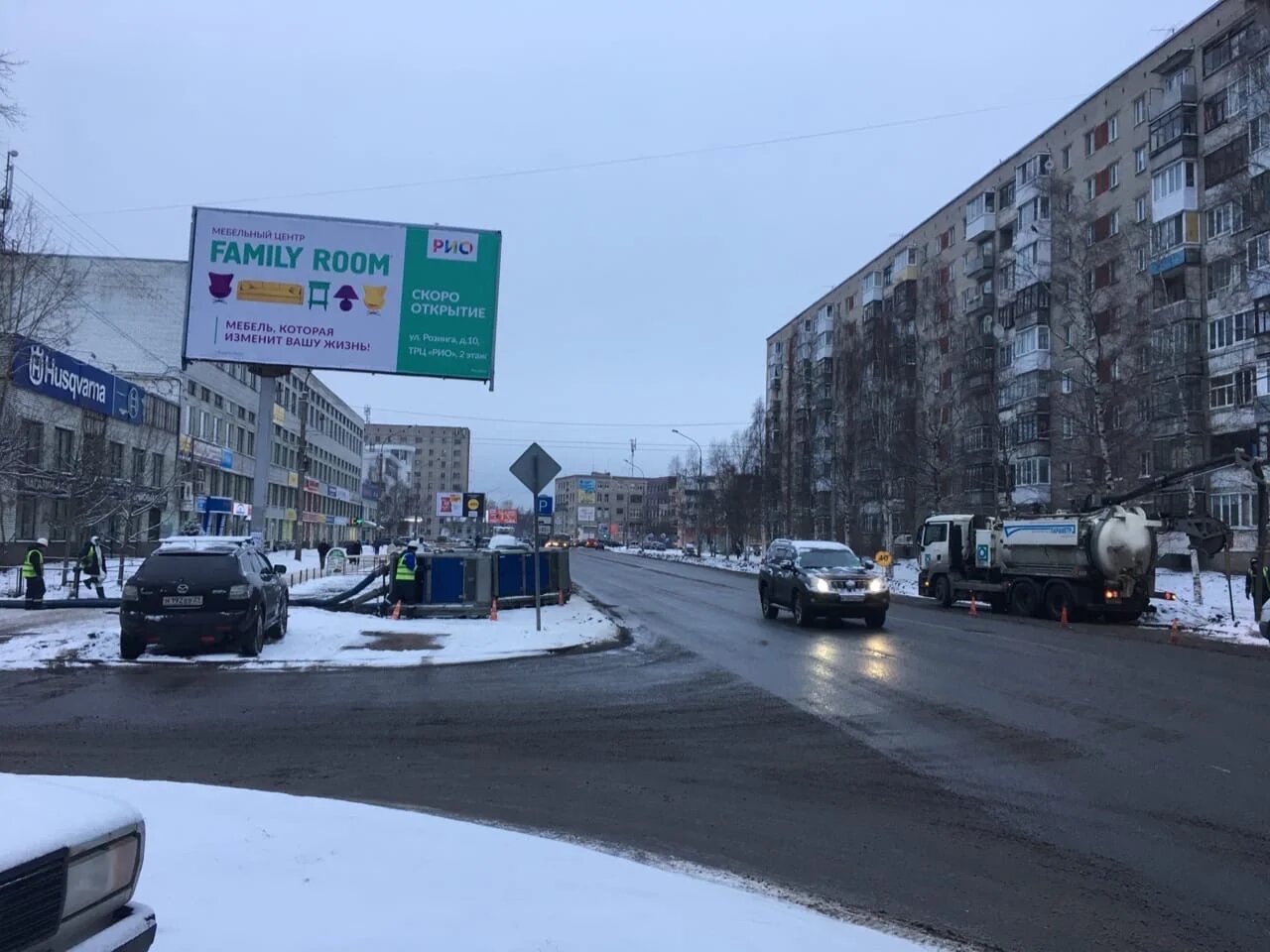 Фотография рекламного носителя, тип: Билборд 3x6, адрес: Тимме ул. Х Гайдара ул., Архангельск, Архангельская область, Россия. Сторона В №765928