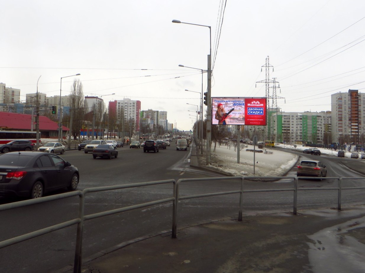 Фотография рекламного носителя, тип: Билборд 3x6, адрес: Демократическая ул. д.2б Х Ново-Садовая ул., Самара, Самарская область, Россия. Сторона А1-А10 №794484